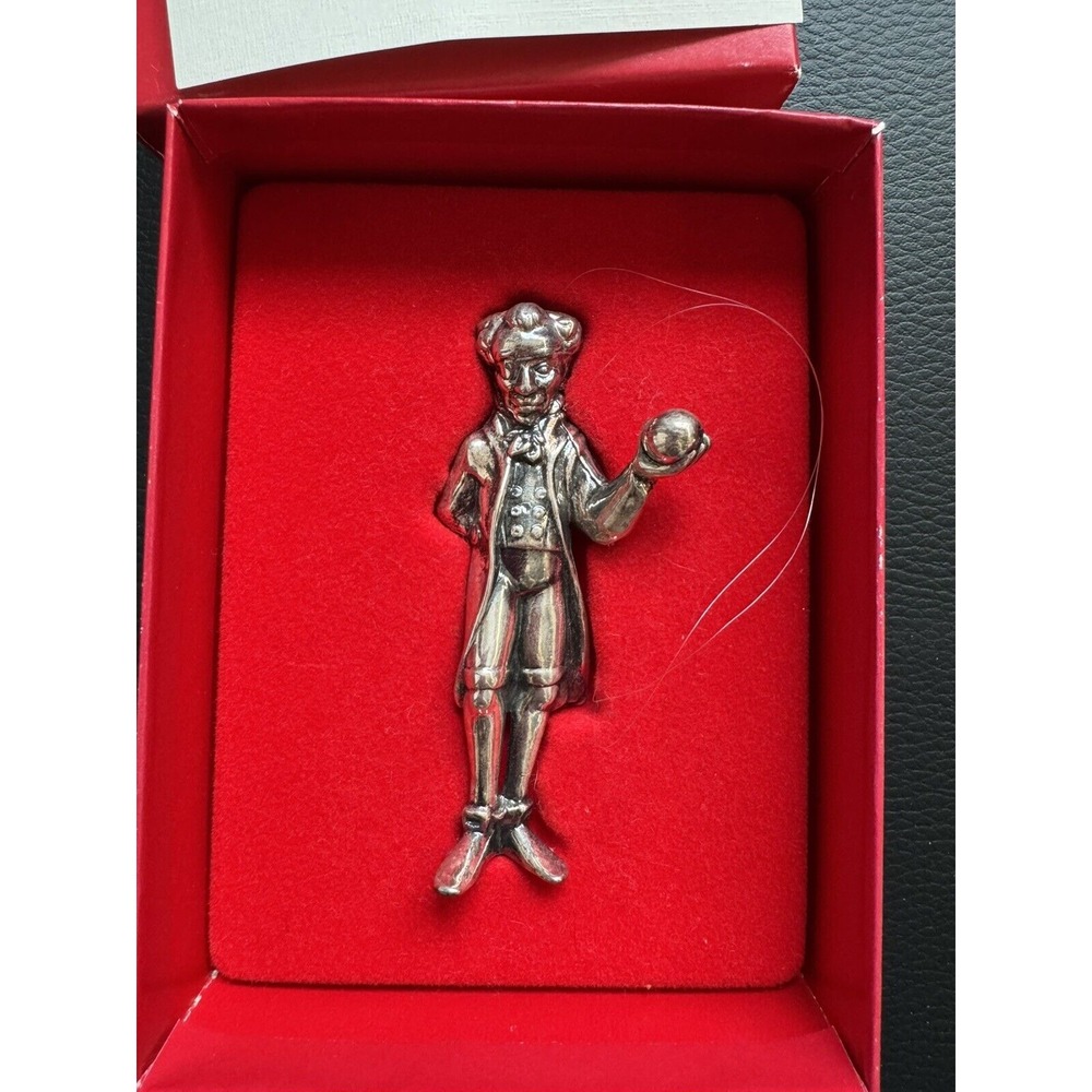 Nutcracker Christmas Figurine Oneida 1992 Silver Plated Ornament 90s‎